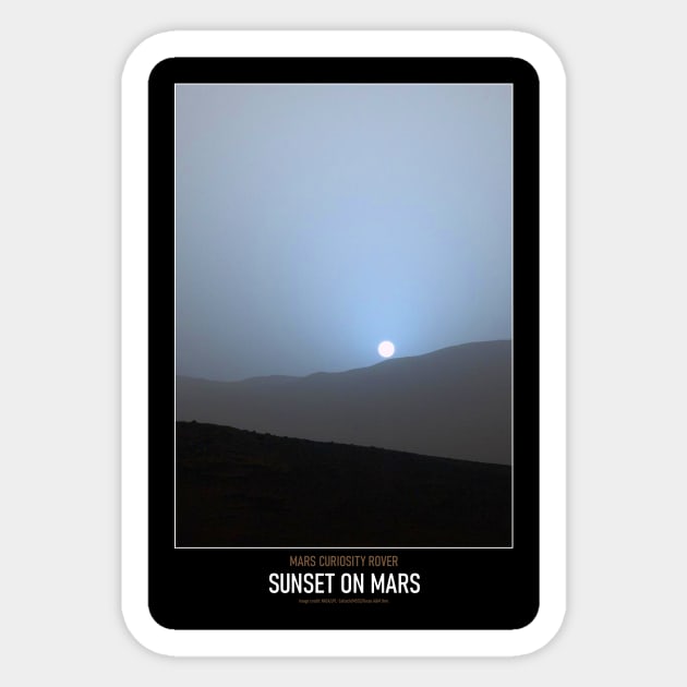 High Resolution Astronomy Sunset On Mars Sticker by tiokvadrat